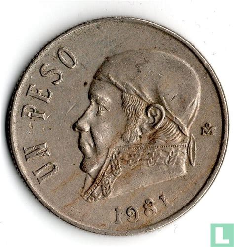 1981 open 8 Mexican Peso .